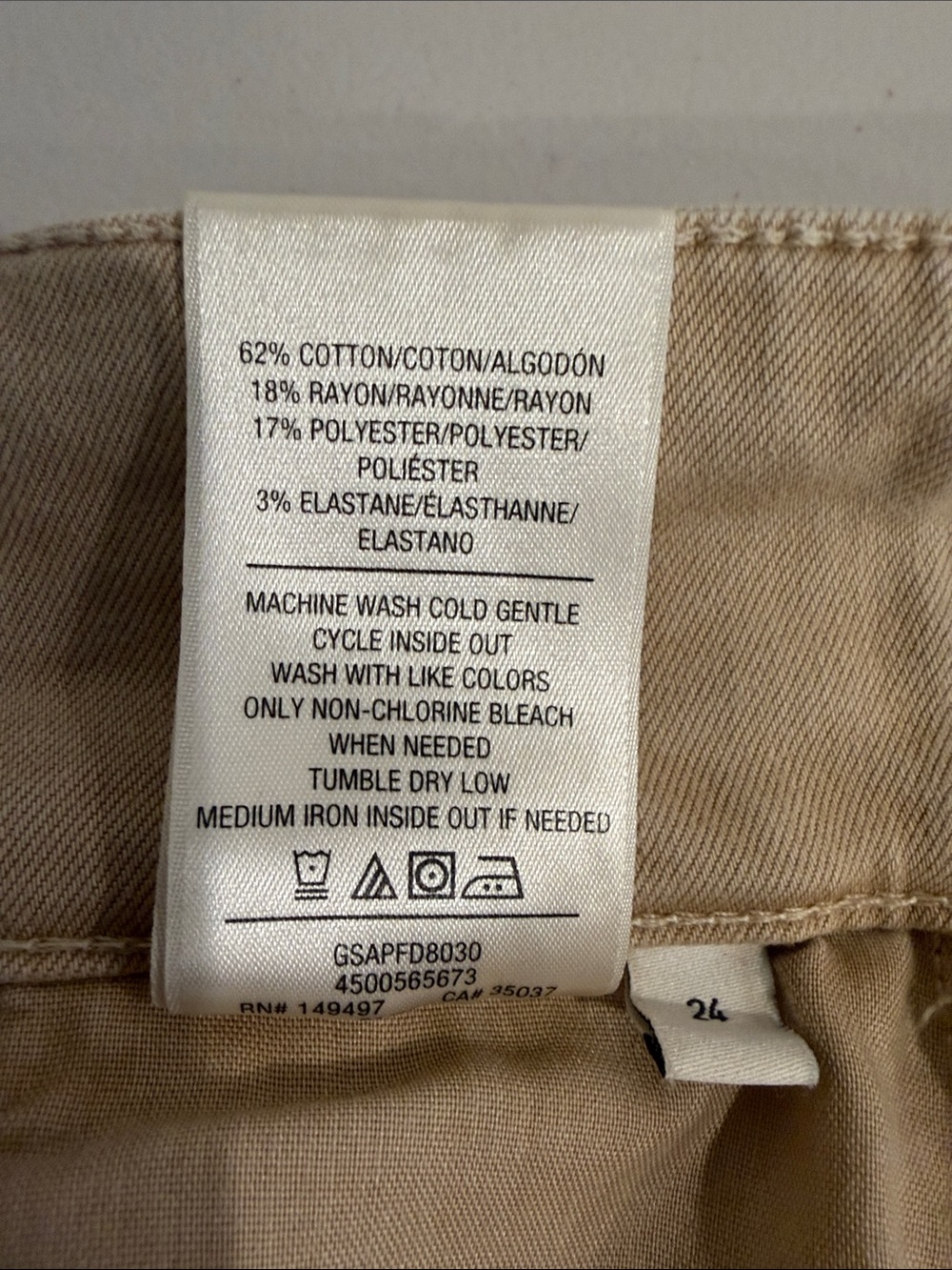 Joe's Jeans The Milla Khaki Utility Crop Pants Sz 24 Tan Wide Leg Cargo Cropped - Picture 6 of 6